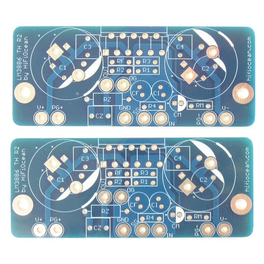 LM3886 Amplifier Boards (pair of PCBs, no parts)