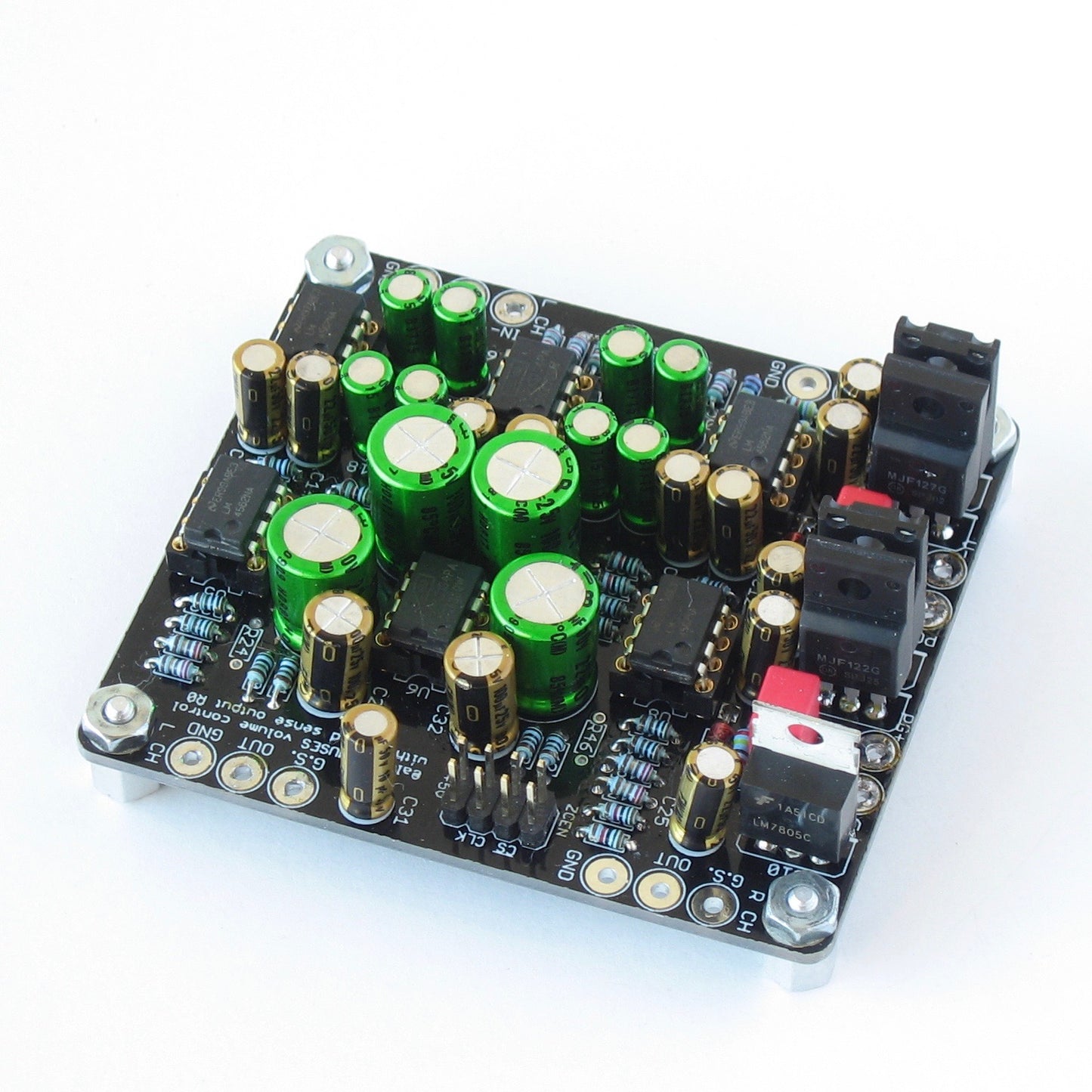 MUSES72320 Volume Control Board with Ground Sensing Output (PCB only, no parts)