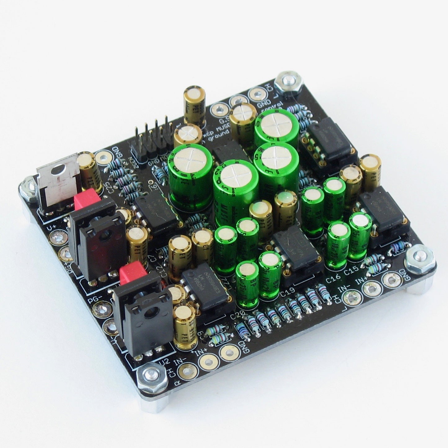 MUSES72320 Volume Control Board with Ground Sensing Output (PCB only, no parts)