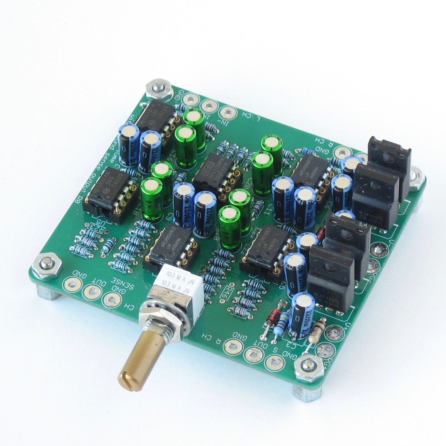 Balanced Volume Control Board with Ground Sensing Output (PCB only, no parts)